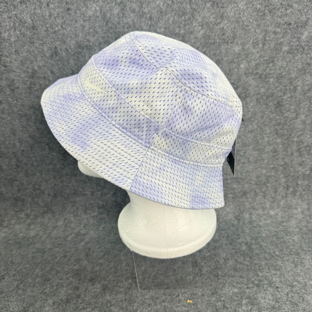 Nike‎ Womens Futura Tie Dye Bucket Hat (M/L) White Gray Purple DH1366-569 NWT * - Picture 2 of 7